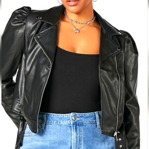 Beautiful leather moto jacket